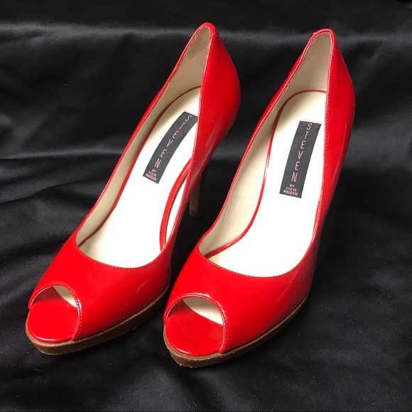 Steven by Steve Madden red patent heels - Picture 2 of 5